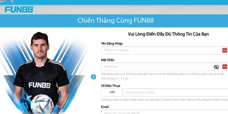 Đăng Ký FUN88 Hướng dẫn Đăng ký FUN88 chính xác